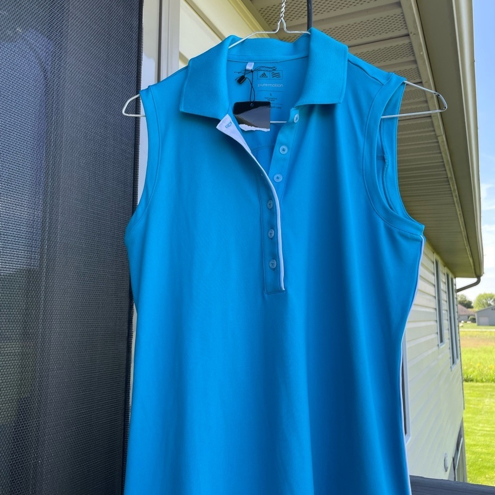 Adidas Puremotion Bright Blue Polo Shirt